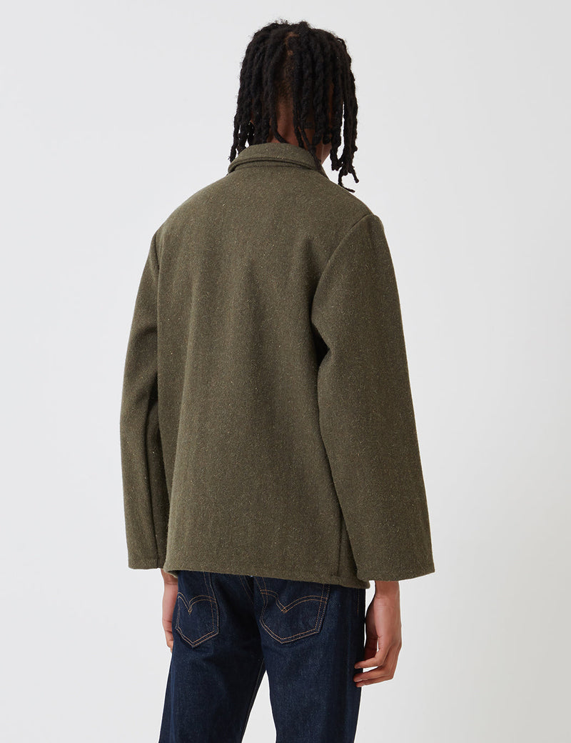 Le Laboureur Wool Work Jacket - Khaki Green