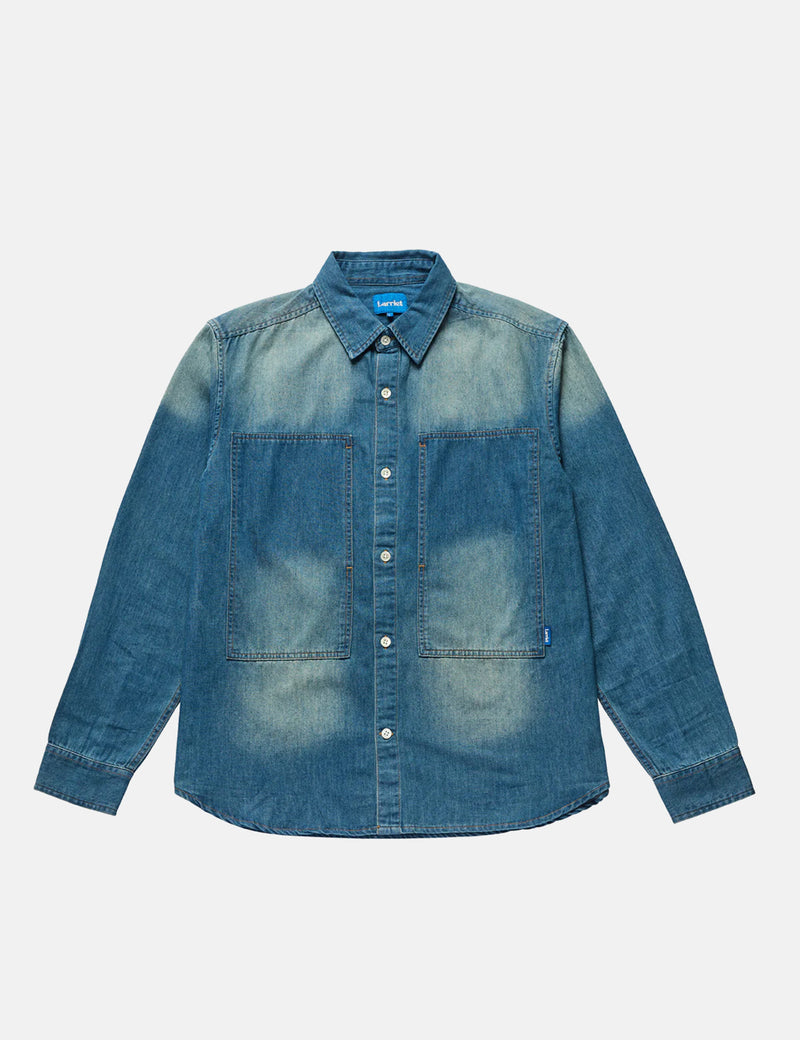 Larriet Cliff Long Sleeve Shirt (70s Wash) - Blue