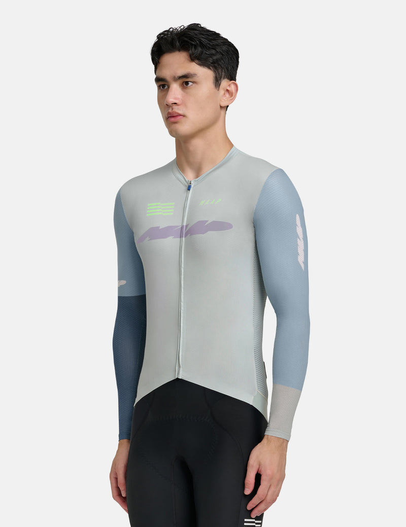 Maillot à manches longues MAAP Eclipse Pro Air 2.0 - Gris os