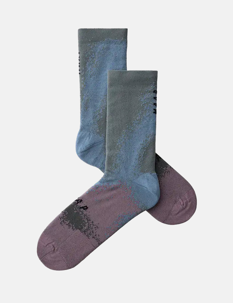 MAAP Blurred Out Socks - Blue Mix