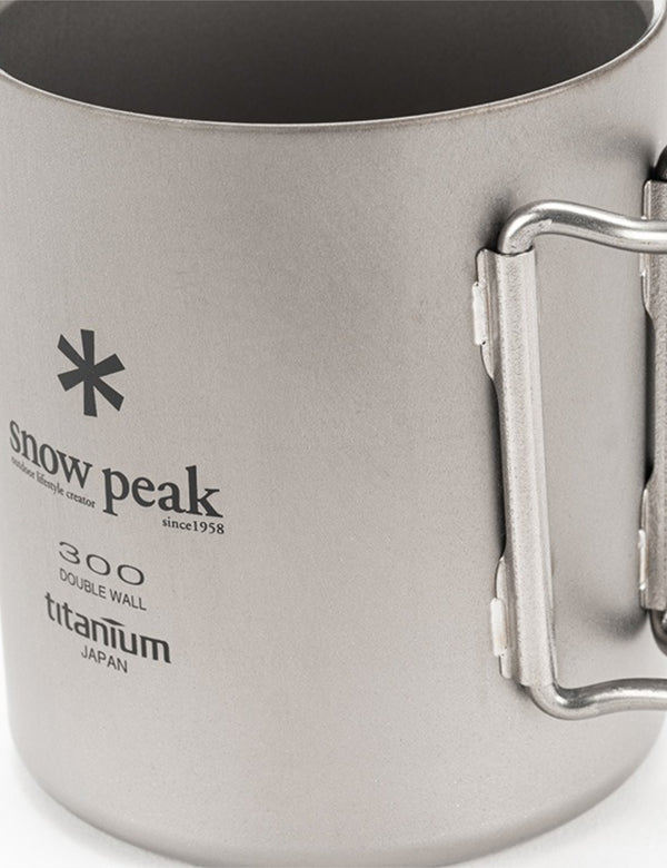 Snow Peak Ti-Double Mug (300ml) - Silver