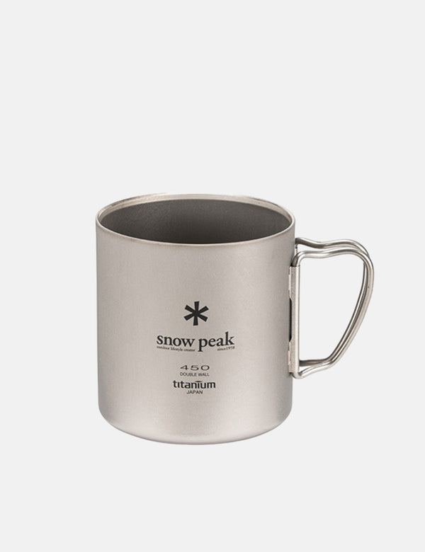 Snow Peak Ti-Double Mug (450ml) - Silver