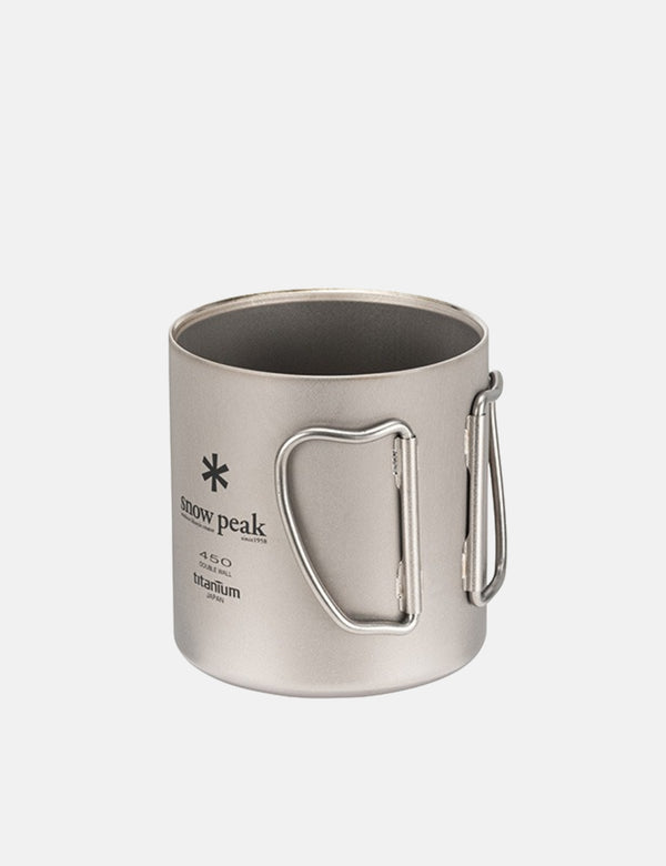 Snow Peak Ti-Double Mug (450ml) - Silver