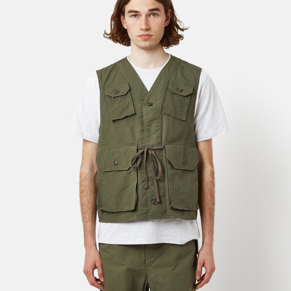 Engineered Garments  Game vest  olive