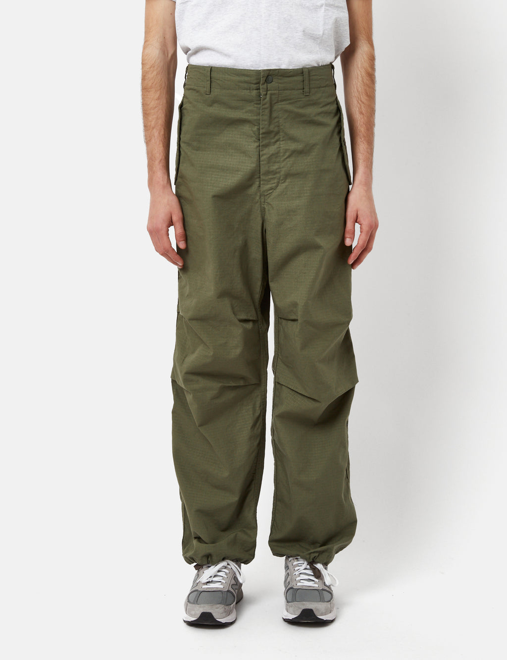 Engineered Garments Ripstop Over Pant (Relaxed) - Olive Green
