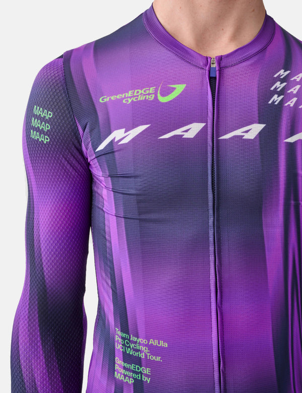 Maap World Tour Pro Air Long Sleeve Jersey - Aurora/Midnight Blue