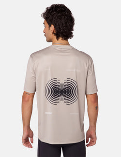 Bandit Sliced Spiral Drift Performance Tee - Stone