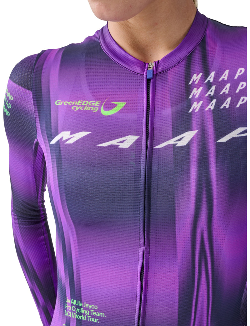 Maap Women's World Tour Pro Air Long Sleeve Jersey - Aurora/Midnight Blue