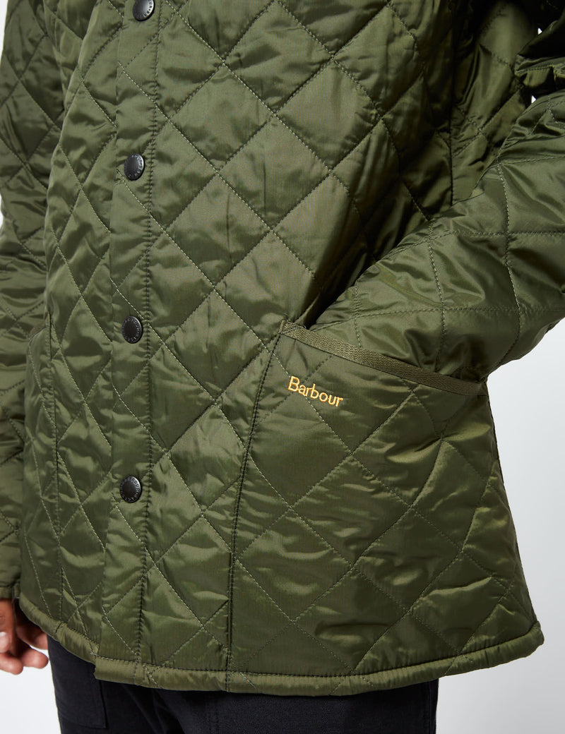 Barbour Heritage Liddesdale Quilted Jacket - Olive Green I Article.