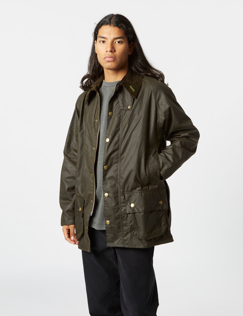 Barbour 40th Anniversary Beaufort Wax Jacket - Olive Green | Article.