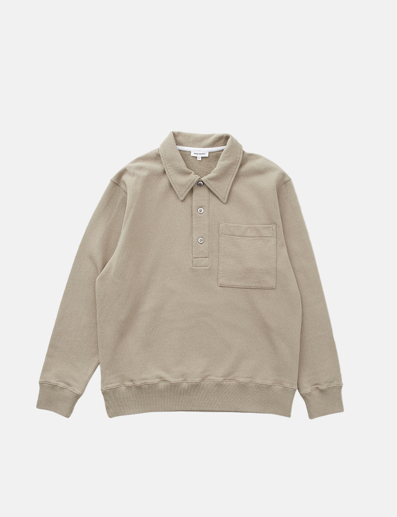 Norse Projects Fraser Tab Series Polo Shirt (Organic) - Sand Beige 