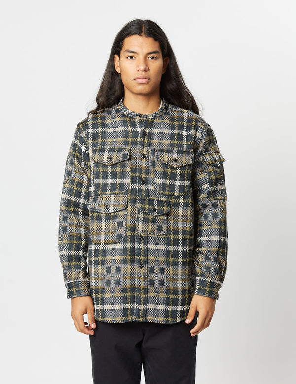 Engineered Garments North Western Shirt (Plaid) - Black/Tan