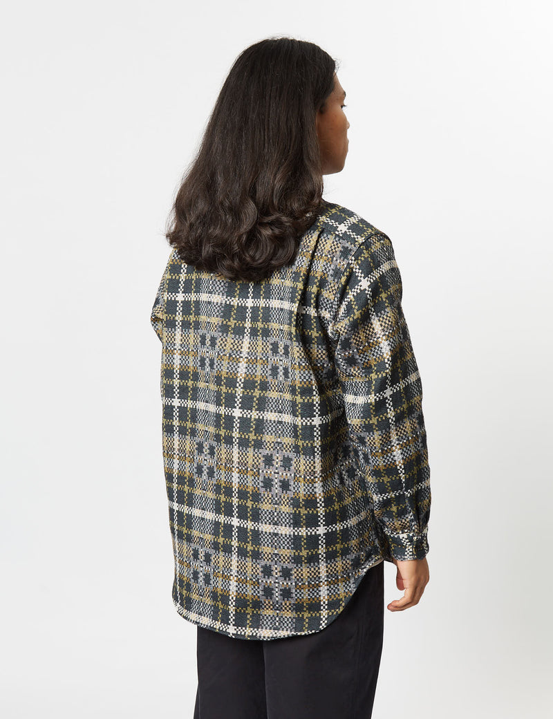 Engineered Garments North Western Shirt (Plaid) - Black/Tan | Article.