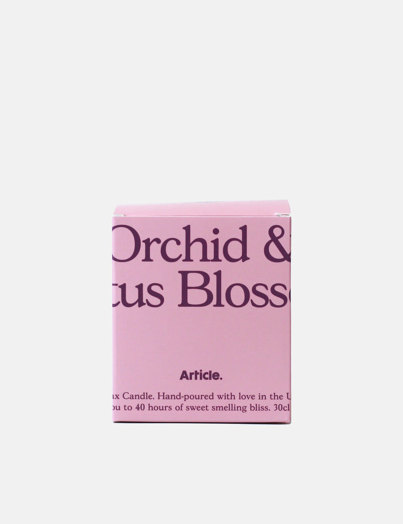 Article. Soy Candle UK Hand Poured - Orchid & Lotus