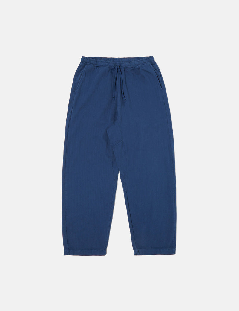 Universal Works Braga Herringbone Pant (Loose) - Navy Blue