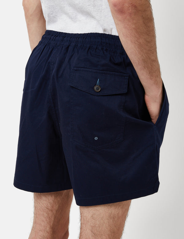 Universal Works Action Shorts (Fine Twill) - Navy Blue