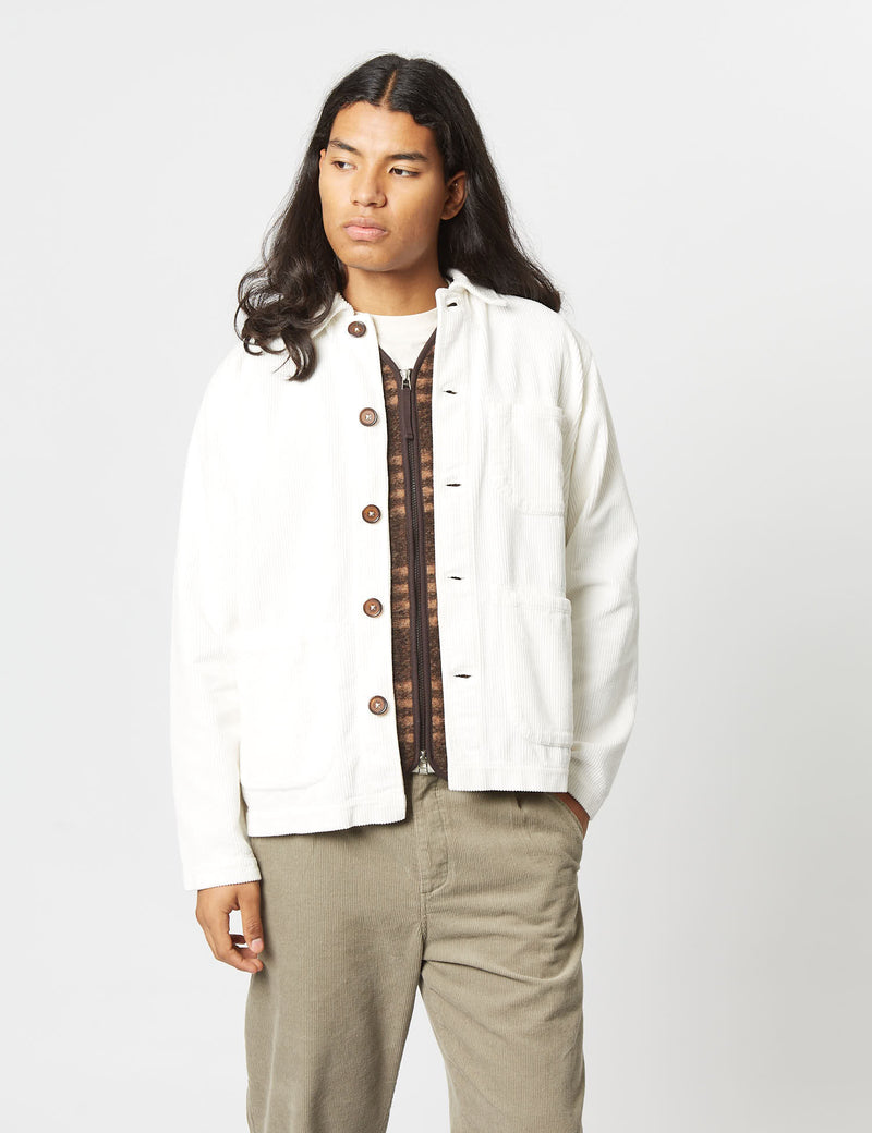 Universal Works Field Jacket (Corduroy) - Ecru