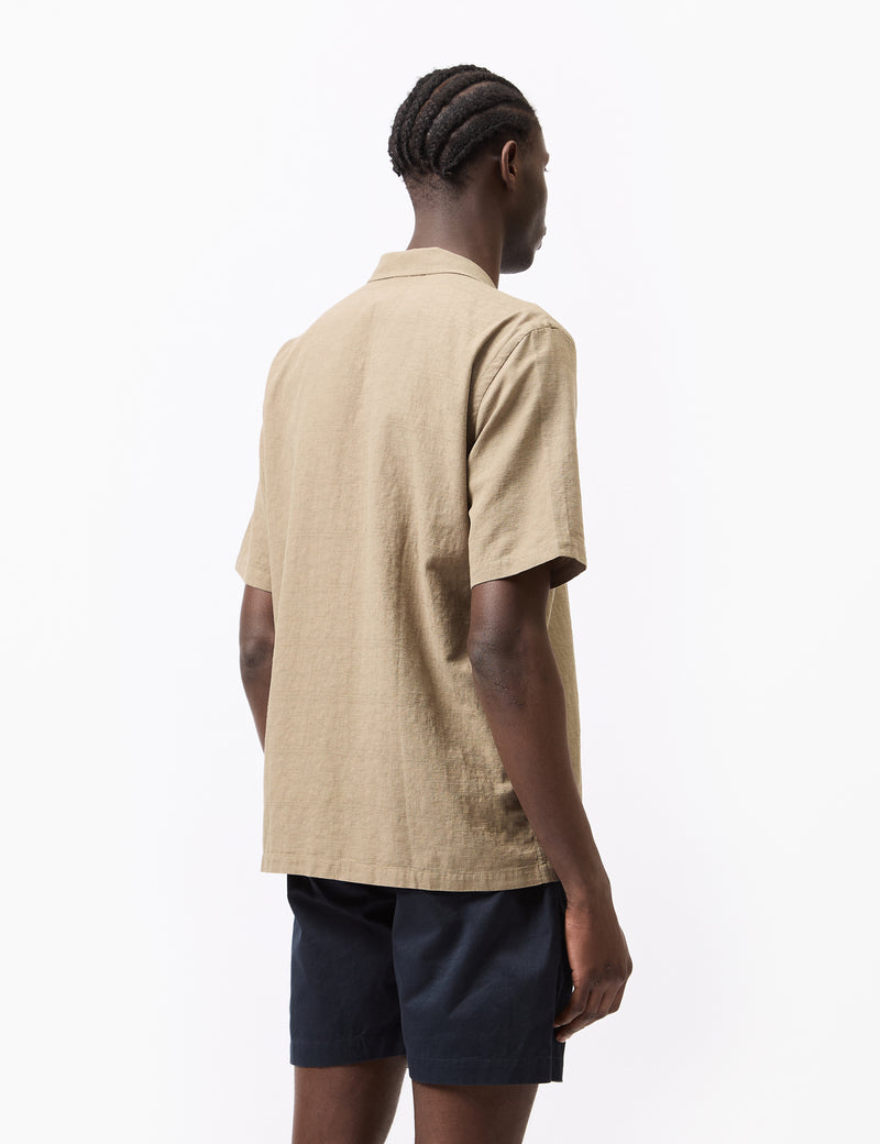 Universal Works Road Shirt (Kamura Cotton) - Olive Green