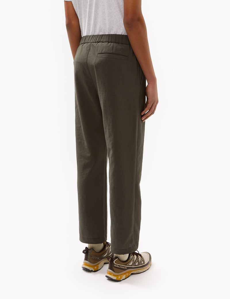 Snow Peak Light Poplin Pants - Dark Olive Green