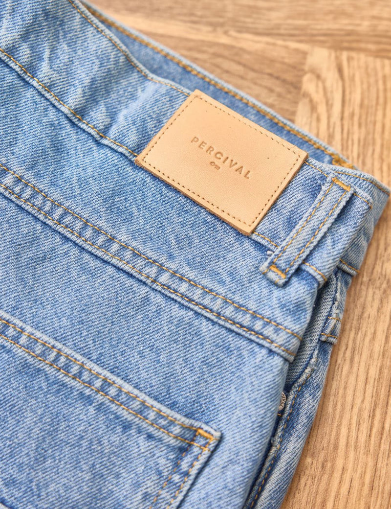 Percival Denim Jeans (Straight Leg) - Light Wash Blue