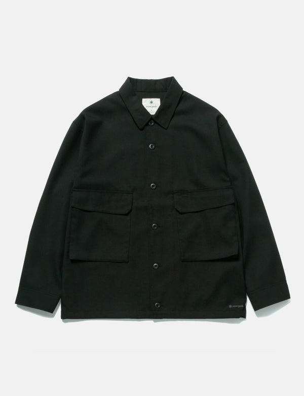 Snow Peak Hybrid Wool Shirt - Black