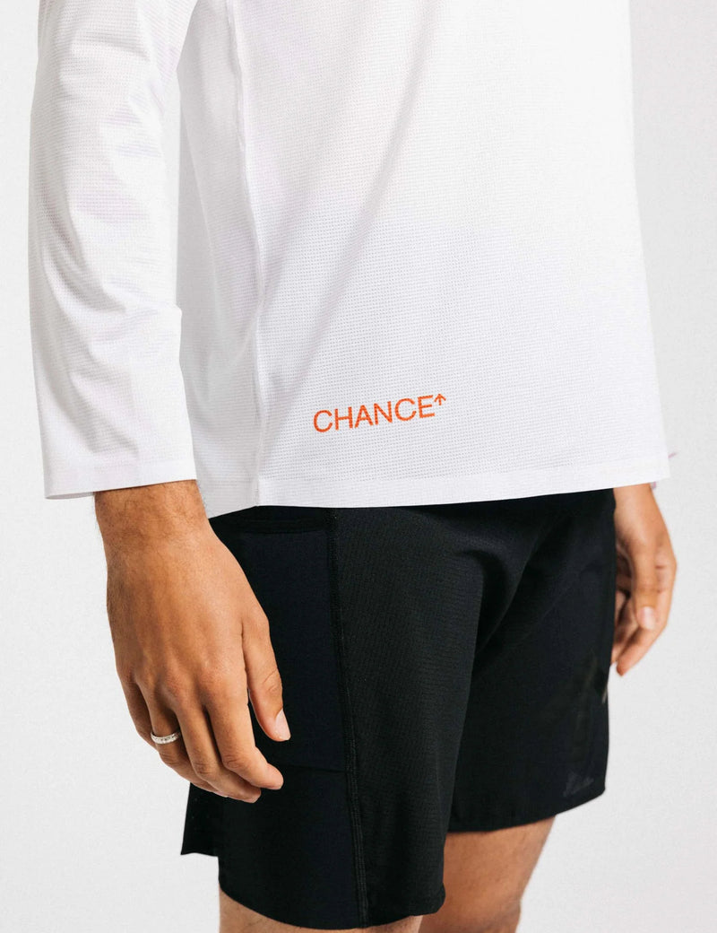 Chance AROW Lightweight Long Sleeve Tee - White