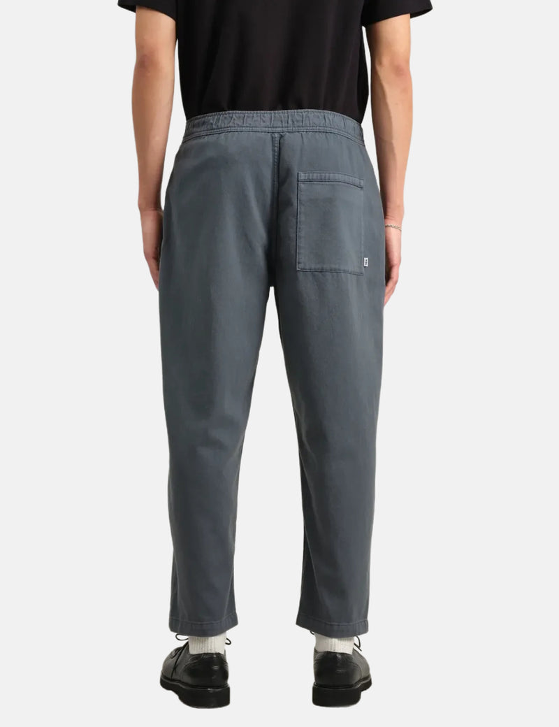 Wax London Kurt Trousers (Organic Twill) - Petrol Blue