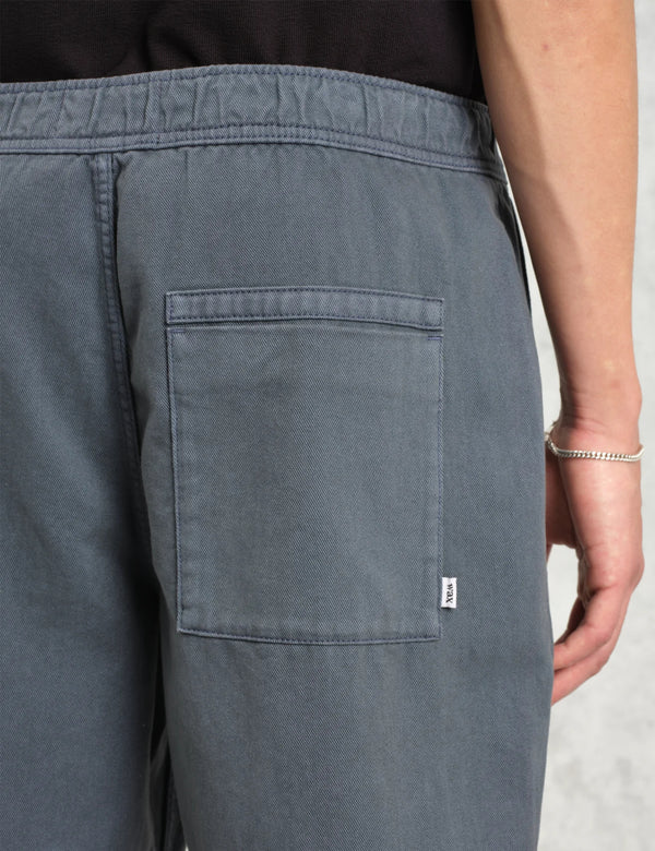 Wax London Kurt Trousers (Organic Twill) - Petrol Blue