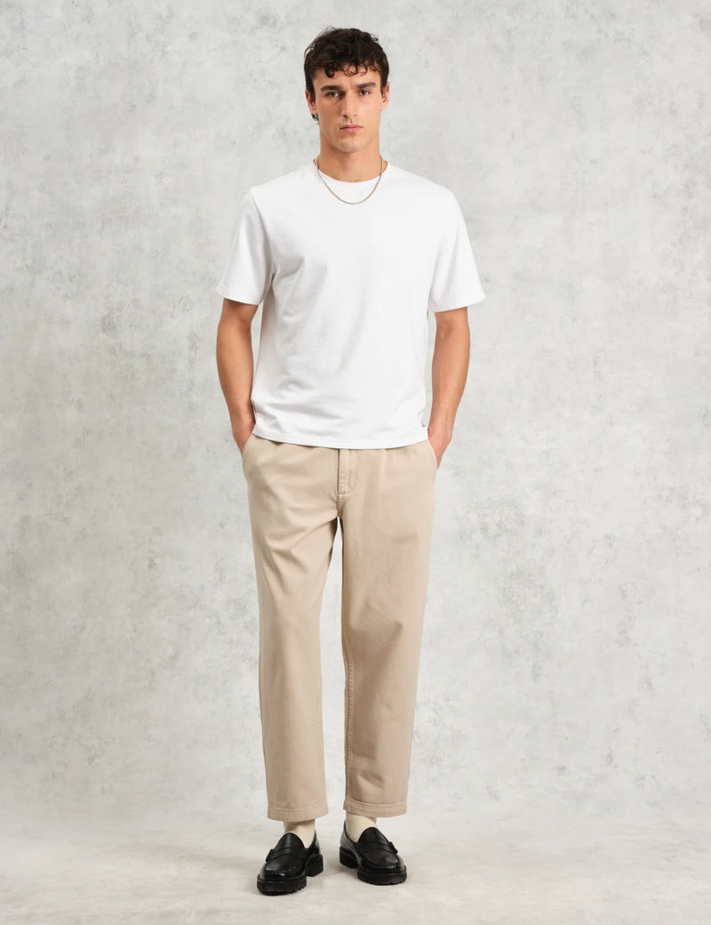 Wax London Kurt Trouser (Organic Twill) - Stone