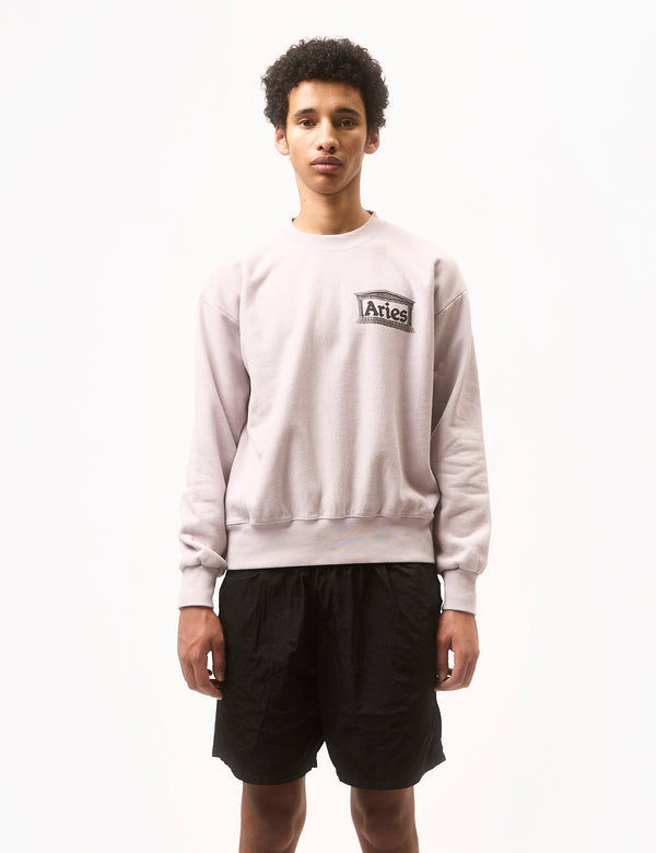 Aries Aged Premium Temple Sweatshirt Lilac Article