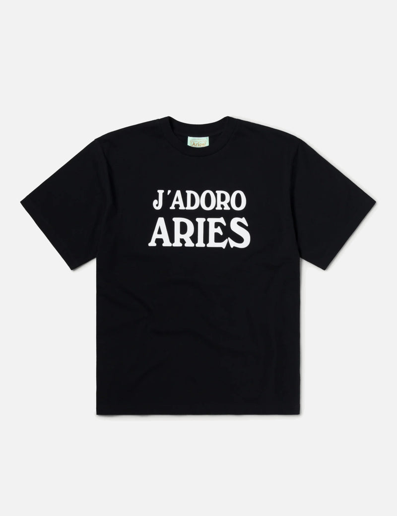 Aries J'Adoro Aries T-Shirt - Black