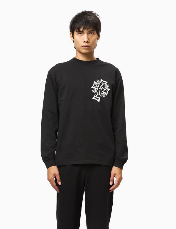 Aries Aged Lords of Art Trip Long Sleeve T-Shirt - Black