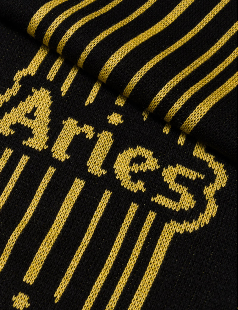 Aries Column Scarf - Black/Yellow