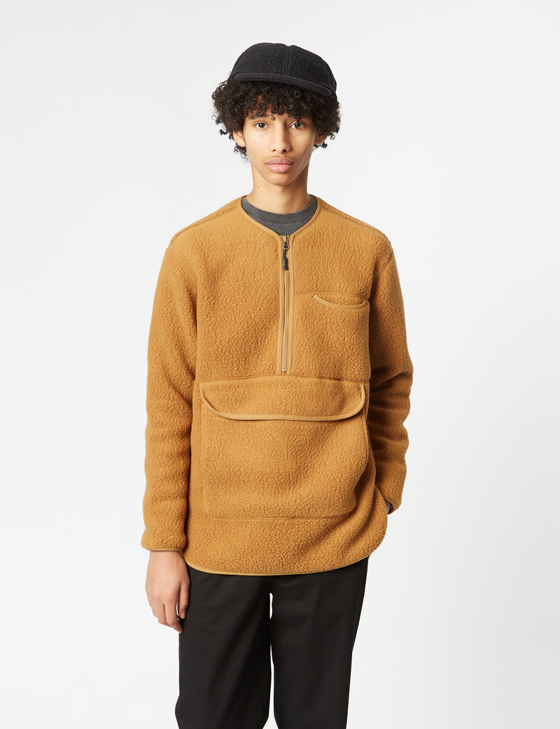 Snow Peak Thermal Boa Fleece Pullover - Brown