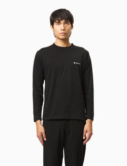 Snow Peak Onepoint Logo Long Sleeve T-Shirt - Black