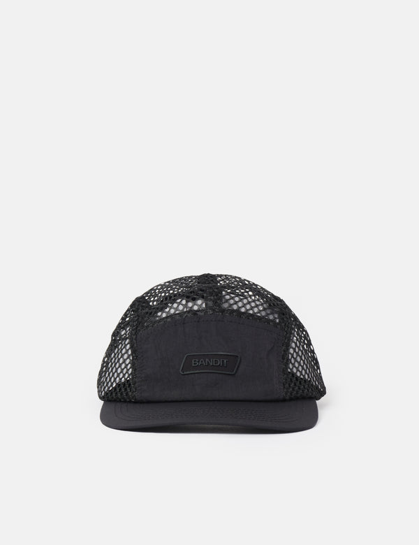 Bandit Mesh Run Cap - Black