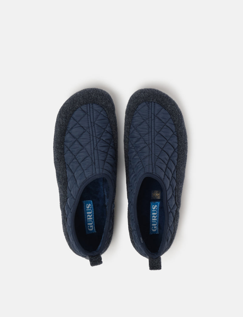 Gurus Valencia Room Shoes Slippers - Navy Blue