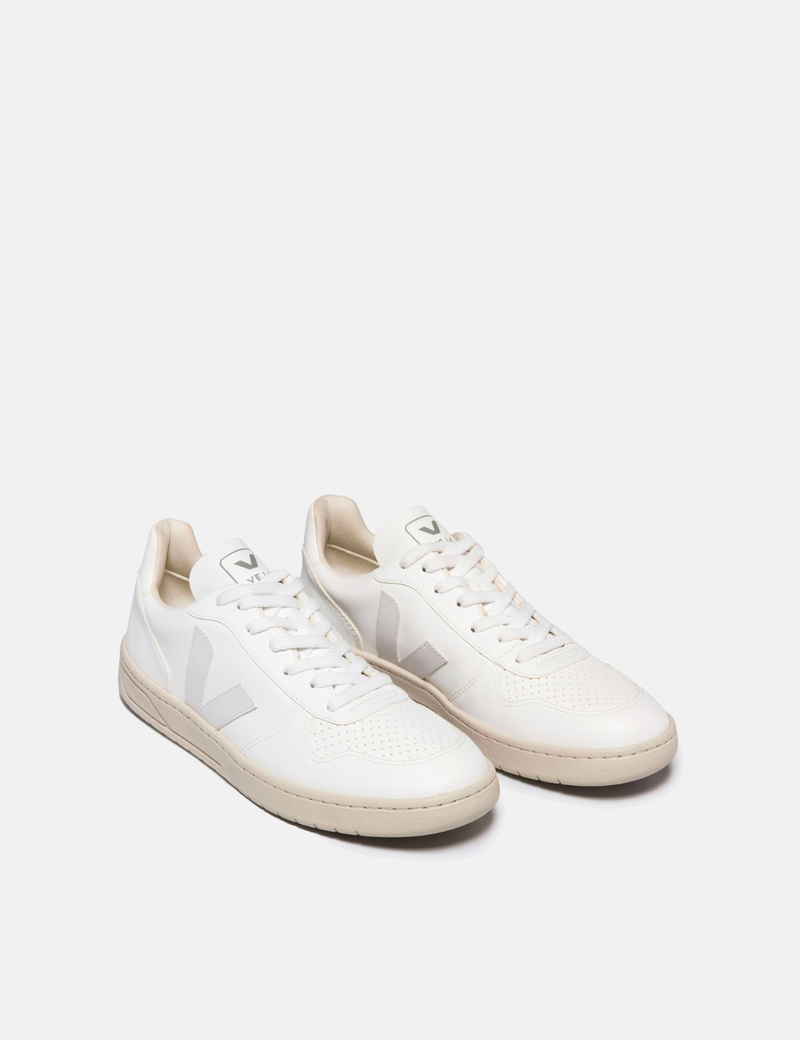 Women's Veja V-10 CWL Trainers - Full White