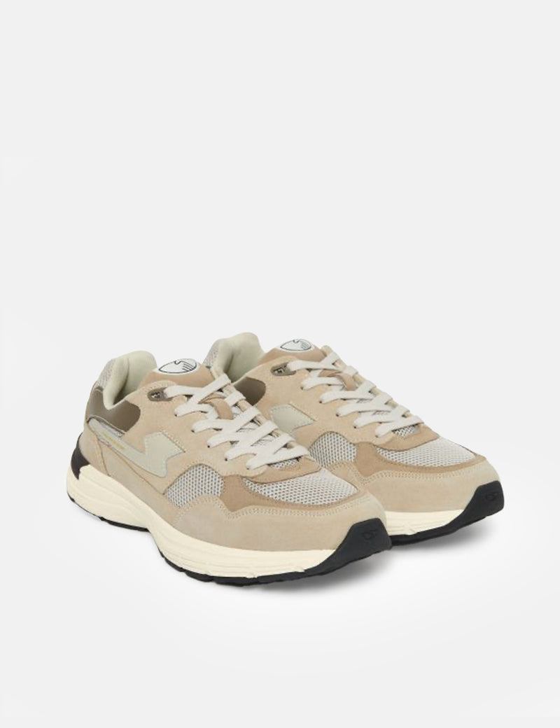 Stepney Workers Club Amiel S-Strike Trainers (Suede Mix) - Sand