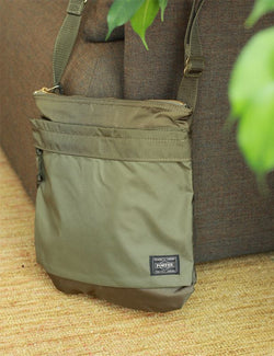 Porter Yoshida & Co Force Shoulder Bag (S) - Olive Drab