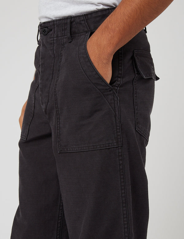 orSlow US Army Fatigue Pants - Black Stone