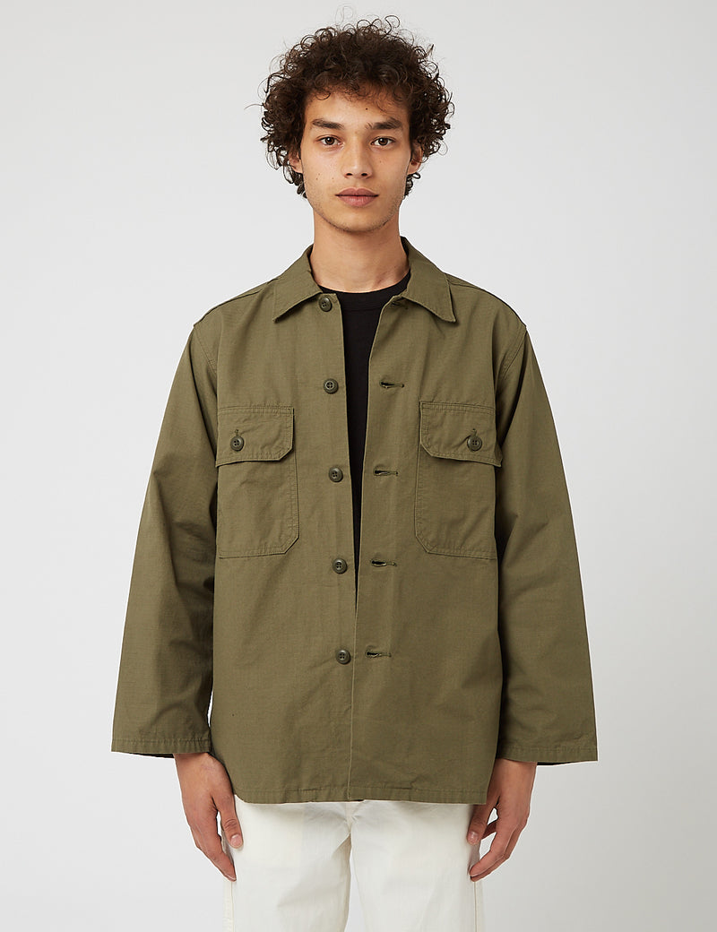 orSlow Trooper Fatigue Shirt - Army Green I Article.