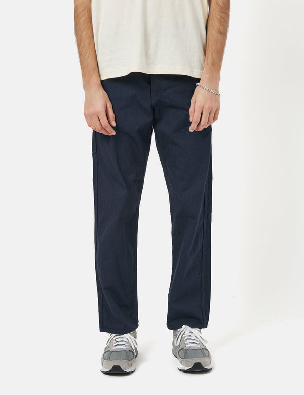 orSlow French Work Pants (Unisex) - Navy Blue