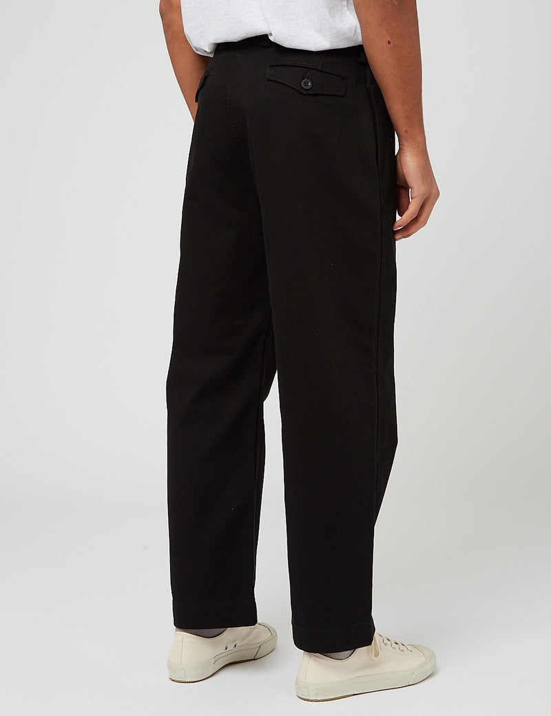 orSlow M-52 French Army Trouser (Wide Fit) - Black | Article.