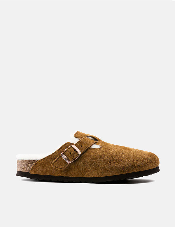 Birkenstock Boston Lammfell (normal) - Mink