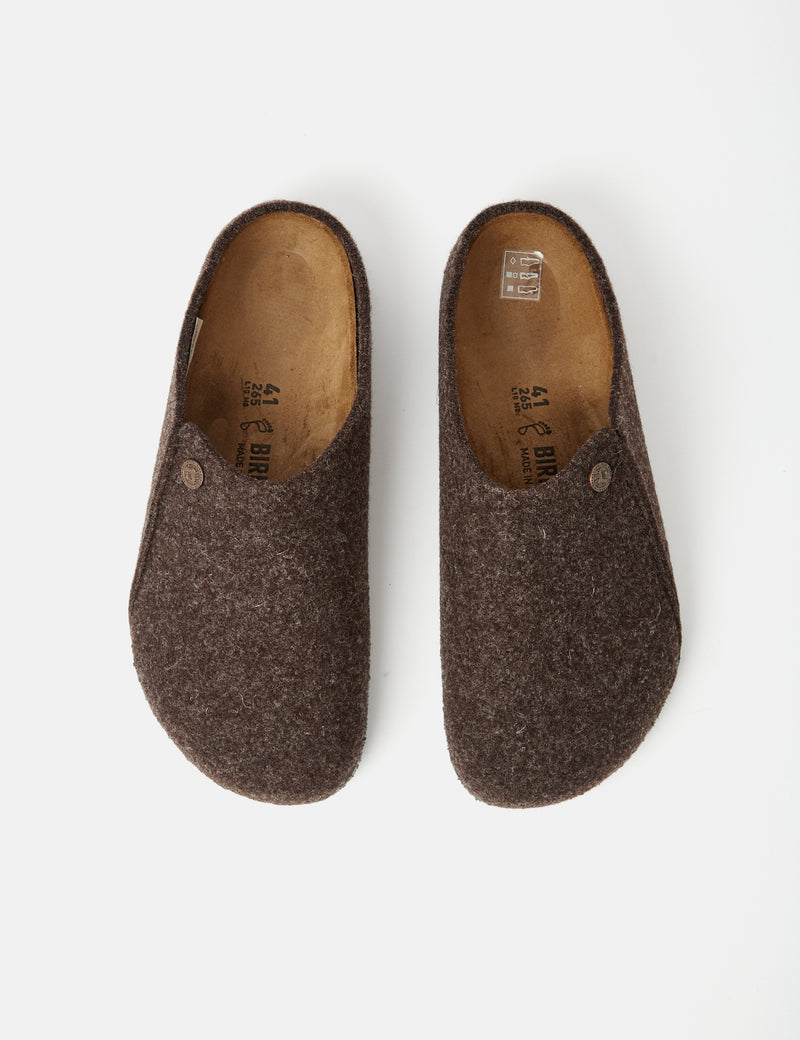 Birkenstock Zermattスリッパ（レギュラー）-モカブラウン