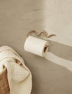 Ferm Living CurvatureToiletペーパーホルダー-真ちゅう|Article.