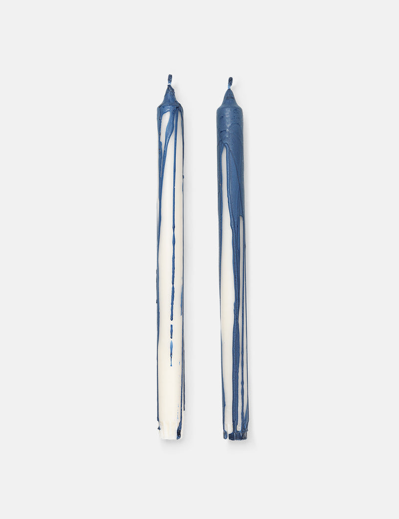 Ferm Living Trockenkerzen (2er-Set) - Deep Blue