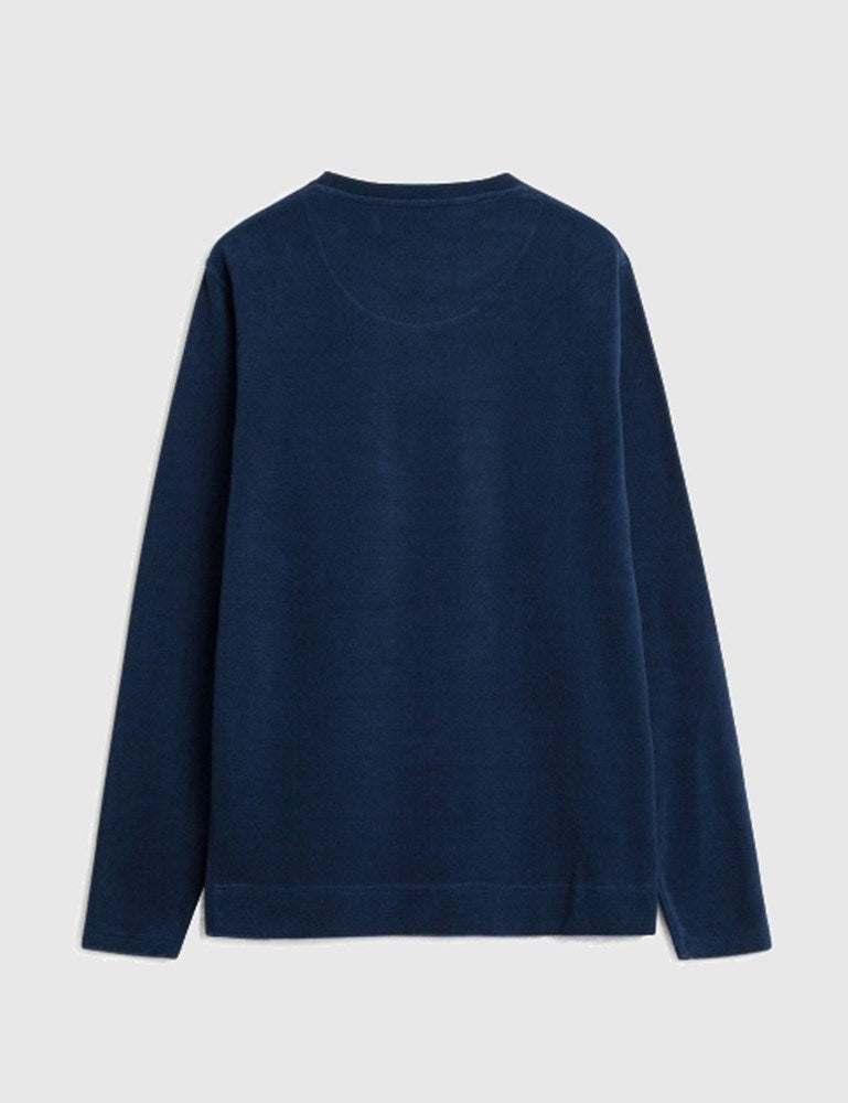 Norse Projects Halfdan Toweling Sweatshirt - Dark Navy