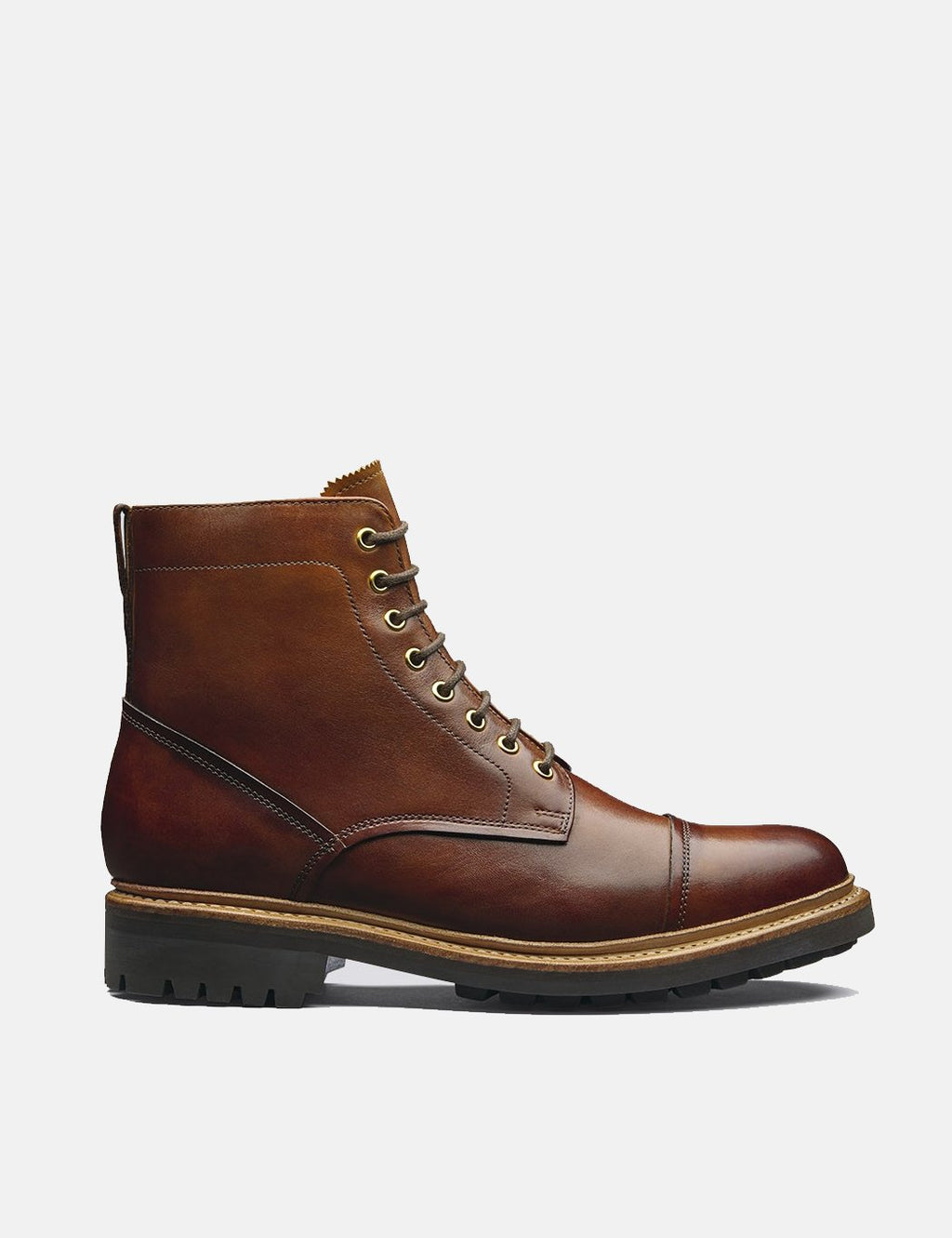 Grenson joseph commando sole toe store cap boot